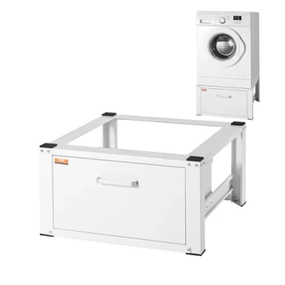 Image de VEVOR Droogrek 28&quot; x 25&quot; 14&quot; Wasmachine Droger Stand Platform Universele pasvorm 500lb Capaciteit Heavy Duty Wasmachinebasis