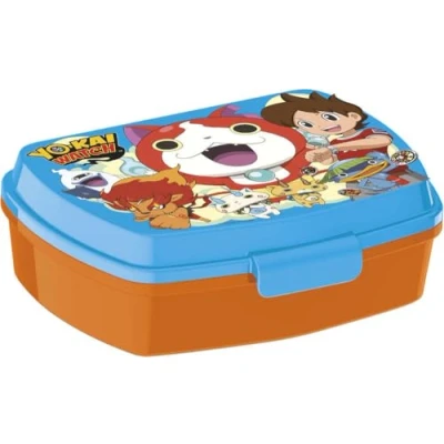Image de ALMACENESADAN; 5463 Pack rentrée scolaire et cadeau ; composé d&#039;une boîte à sandwich rectangulaire multicolore, produit réutilisable, sans BPA (yokai)