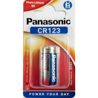 Image de 1 Pile Panasonic CR123 Lithium 3V