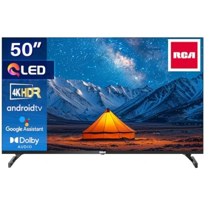 Image de RCA Smart TV 50 Pouces (126 cm) QLED 4K UHD HDR Android Téléviseurs WiFi, Bluetooth