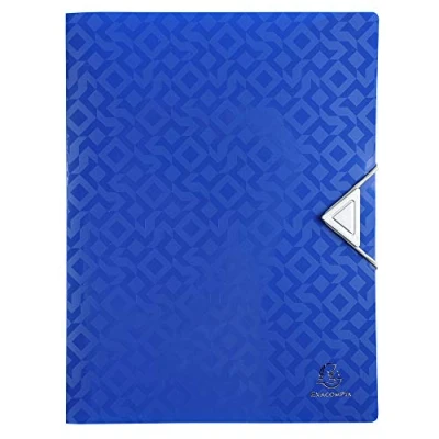 Image de Exacompta Réf. 51420E 1 Classeur souple en PP opaque Offix 4 anneaux ronds diamètre 15 mm Dos 20 Dimensions extérieures : 32 x 26 cm Format à classer A4 5 couleurs aléatoires