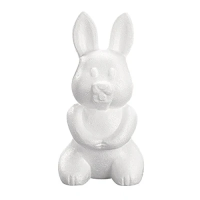 Image de Rayher 3321000 Lapin en polystyrène, 23 cm