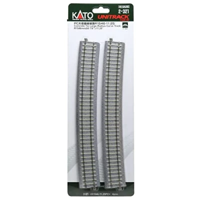 Image de KATO H0 Unitrack 2 321 Lot de 4 Rails incurvés