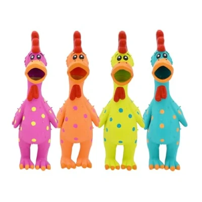 Image de MULTIPET Globken Jouet en Latex pour Chien Motif à Pois Couleurs Assorties 29 cm