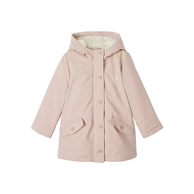 Image de VERTBAUDET Ciré à Capuche doublé Sherpa Fille Rose pâle 3A