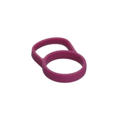 Image de S&#039;well poignée rose en silicone, compatible avec les bouteilles de 470 ml, légère flexible et confortable à transporter, design innovant