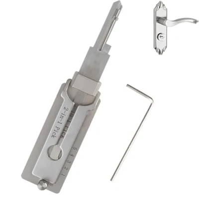 Image de Outil de crochetage serrure Master Key Decoder, décodeur clé, clé maître en acier inoxydable, outils serrurier, 2 1,