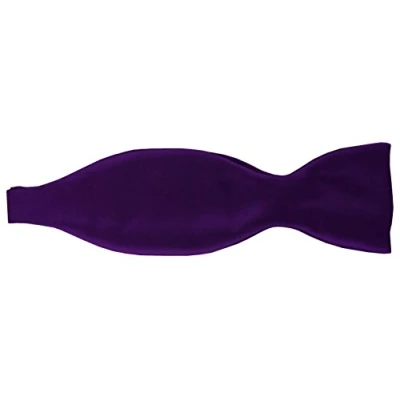 Image de TigerTie satin soi même nouer N ud papillon en dunkles lila violet unicolor + boîte