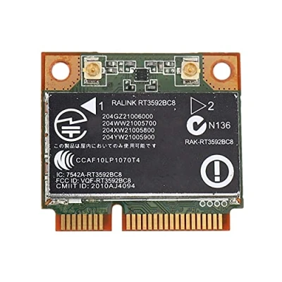 Image de Carte Double Bande 300M et Bluetooth 3.0 RT3592BC8 pour 4530S 4330S 4430S 4230S : 630813 001