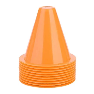 Image de Tbest Cone De Signsation,s Sport,ierungshütchen,Cônee Trafi&#039;Entraînement Ensemble,10 Pcs Côneoot Entraînement Marqueurs Bèree Foot À Usages Multiples Plaue Por