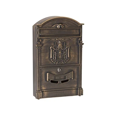 Image de ARREGUI Residencia D 2151/B Boîte aux Lettres individuelle en Aluminium, Style Classique, Taille M (Courrier Format A4, Magazine), Murale décorative, Facile à Installer, Bronze