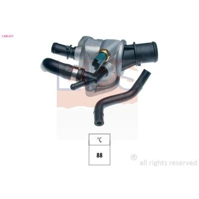 Image de EPS 1.880.675 Thermostat d&#039;eau 88 Made in Italy OE Equivalent avec joint d&#039;étanchéite ALFA ROMEO: 147, GT, FIAT: BRAVO 2, Stilo 3/5 portes