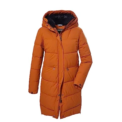 Image de killtec Femme Parka matelassée/parka en duvet avec capuche KOW 16 WMN QLTD PRK, dark curry, 46, 39697 000