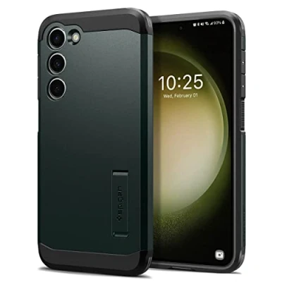 Image de Spigen Tough Armor Coque Compatible avec Samsung Galaxy S23 Vert