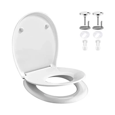 Image de GRIFEMA G953, Abattant WC avec Siège Enfant Magnétique, Lunette de Toilette une fonction fermeture en douceur, Assainissement extrêmement rapide et anti colmatage, Antibactérien, Facile à nettoyer