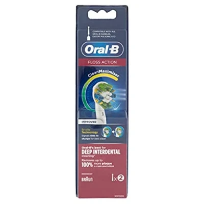 Image de Oral B FlossAction Tête De Brosse Pour À Dents Électrique Avec Technologie CleanMaximiser 2 Pièces
