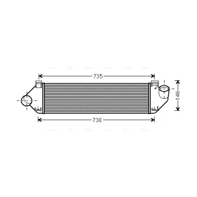 Image de PRASCO FDA4438 Intercooler FORD: S Max Mk1, Focus 2, KUGA 1, VOLVO: S80 II