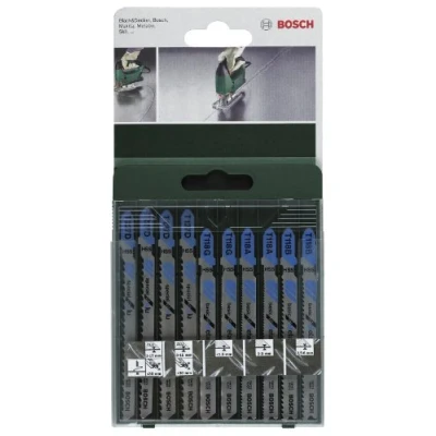 Image de Bosch Accessories 2609256745 Lame pour Scie sauteuse 10 pièces Queue en T