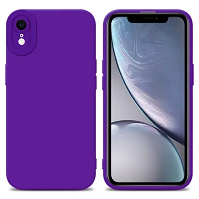 Image de Coque pour Apple iPhone XR en FLUID VIOLET FONCÉ Housse de protection Étui silicone TPU flexible Neuf