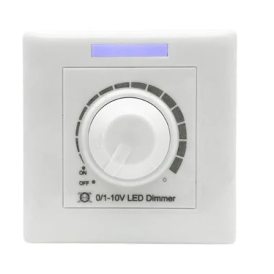 Image de variateur de lumiere，variateur rotatif remplacement 0 10V, luminosité réglable, ampoule à incandescence,variateur led， bouton lumineux, panneau mural décoratif, interrupteur led