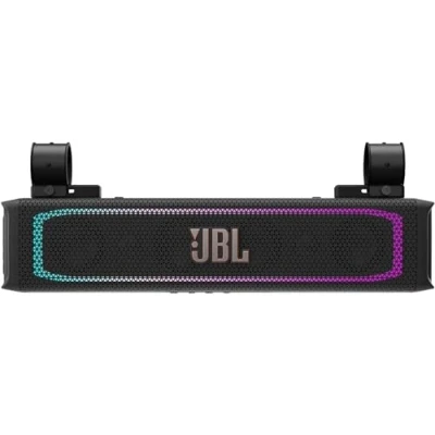 Image de JBL RallyBar Barre de Son Bluetooth Universelle d&#039;extérieur 21&quot; pour véhicules et Bateaux avec 8 Haut parleurs étanches, amplificateur 150 W RMS, éclairage LED, Professionnel Support