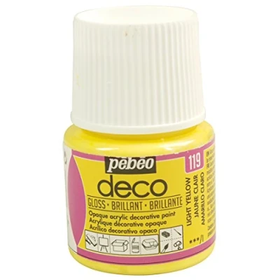 Image de Pébéo Deco Peinture 45 ml Brillant Jaune Clair 092119