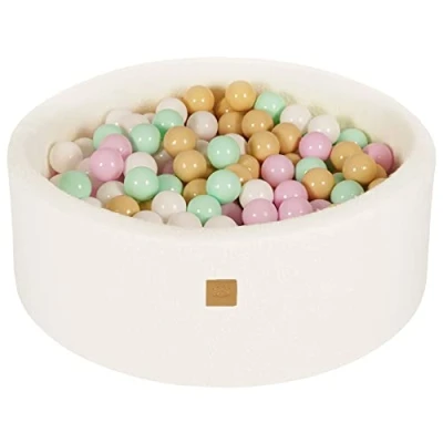 Image de Piscine à Balles Ronde MeowBaby® Boucle, Blanc