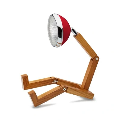 Image de Piffany Copenhagen Mr. Wattson Lampe de Table Ash/Flash Red
