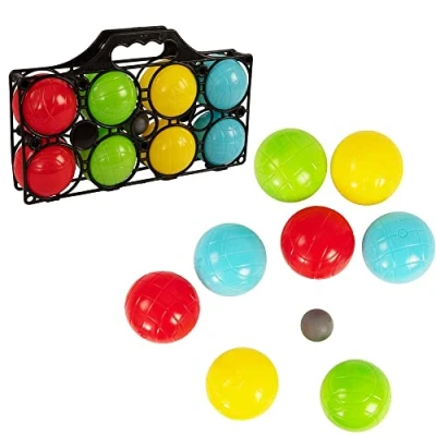 Image de HTI Toys &amp; Games 8 Piece Boules Carry Case , Garden For Kids Camping and Holiday Outdoor Family Friends Entertainment Adults, Boys Girls Perfect Sports Day Games.