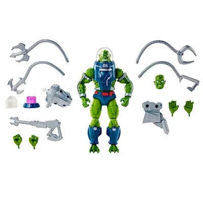 Image de Les Maîtres De L&#039;Univers Figurine Articulée Slush Head Deluxe Masterverse 18 Cm Avec 30 Points D’Articulation, À Collectionner, Jouet Enfant, A Partir 6 Ans, HPL14