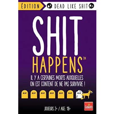 Image de Goliath Shit Happens Edition Dead Like Jeu de Société Adulte Fous Rires Cartes A Jouer entre Amis Idéal Pour Des Soirées Culte partir 2 joueurs 18 ans