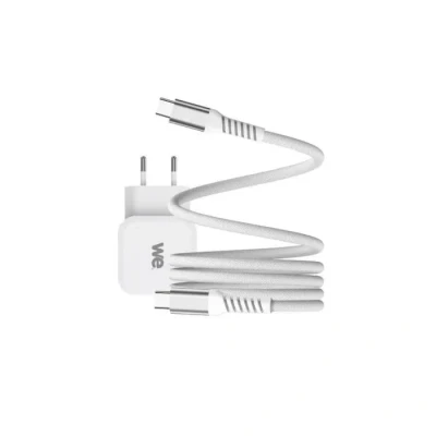Image de Bundle chargeur WE 1 port USB C 20W câble C/USB blanc