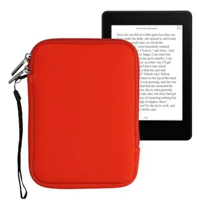 Image de kwmobile Housse de Protection pour Liseuse Étui 17 x 12 2 cm E Reader en Néoprène Orange