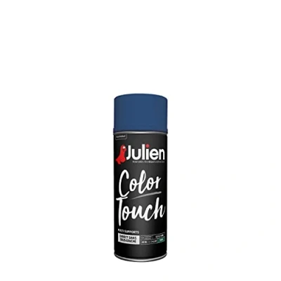 Image de Julien Peinture Aérosol Intérieure et Extérieure Color Touch en Phase Aqueuse Marine Satin 400ml