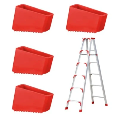 Image de JOYOLA 4 Pièces Couvre Pieds D&#039;échelle, Capuchons de D&#039;échelles Universels Antidérapants pour Échelle Patins D&#039;Échelle en Caoutchouc Travailleurs à Domicile