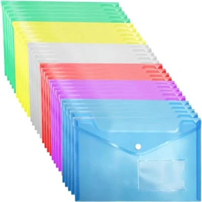 Image de GoodtoU a5 Plastic Wallet Folder Wallets with Popper a5(30 Pcs)