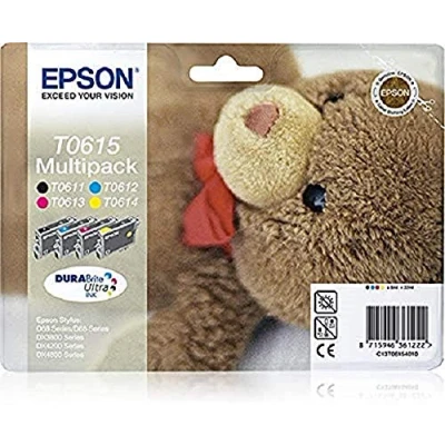 Image de Epson multipack C13T06154010 4 colores (Etiqueta RF) Cartouche d&#039;encre pour imprimantes (Noir, Cyan, Magenta, Jaune, Jet d&#039;Encre, 385 mm, 202 151 164 g)