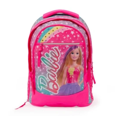 Image de Giochi Preziosi Barbie Sac à dos rond extensible, confortable, poche avant et intérieure, anse, bretelles rembourrées, Dim. 31 x 43 17 (+ 9) cm, capacité 35 litres, multicolore, L, décontracté,