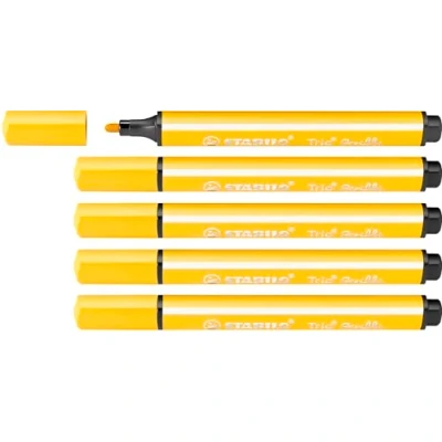 Image de Feutre de coloriage STABILO Trio Scribbi Lot x 5 feutres jaune