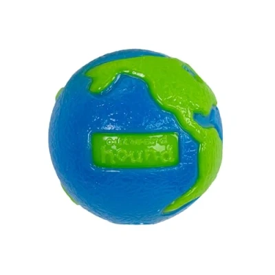 Image de Planet Dog Balle pour Chien Ball Distributeur de friandises en Orbee Tuff Bleu/Vert S