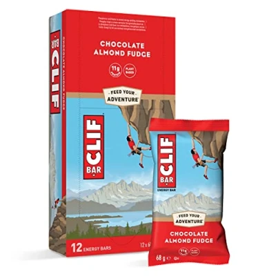 Image de Clif Bar Barres Chocolat Fudge et Amande 68 g Boite de 12 (816 au total)