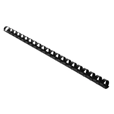 Image de Exacompta Réf. 75401E Boîte de 100 reliures spirales en PVC noir 12 mm permet relier 65 à 90 feuilles 80g format A4 ou A3 paysage convient pour tout type machine anneaux