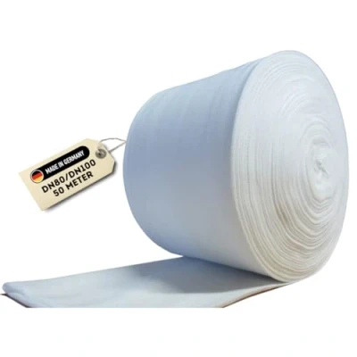 Image de Doubleyou Geovlies &amp; Baustoffe DN100 Tuyau filtrant en non tissé de drainage 50 m