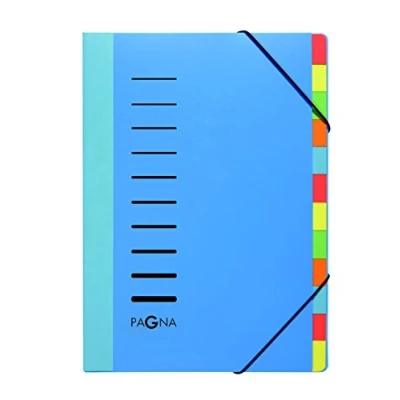 Image de Trieur PAGNA Lucy Colors Bleu 12 Compartiments A4 Couverture Inscrite