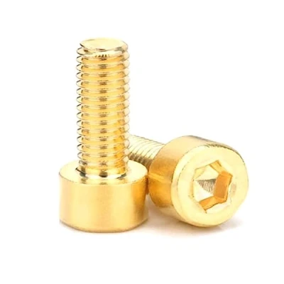 Image de 20 pièces vis à six pans creux en laiton M2 M2.5 M3 M4 M5 M6 M8 M10 tête cylindrique creux,