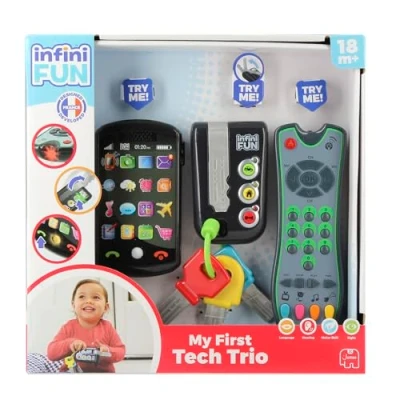 Image de Infini Fun Lot de 3 télécommande Authentique, téléphone Portable et clé Voiture, I0889, Kit Jeu Technique, Trio