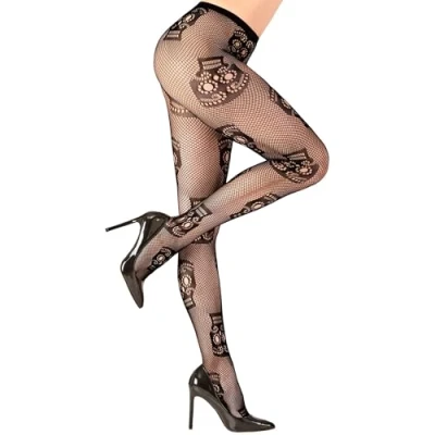 Image de Widmann Dia de los muertos 01543 Collants pour femme Taille unique