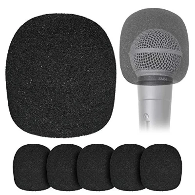 Image de Filtre anti pop en Mousse pour Microphone à Boule Lot de 6 Couvercles Pare brise Micros Portables Réduire les Bruits Vent Plosifs par YOUSHARES