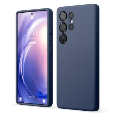 Image de elago Coque Silicone Liquide Compatible avec Samsung Galaxy S25 Ultra, Protection Complète, Antichoc, Slim, Doublure Douce en Microfibre Anti Rayures, 6,8 Pouces (Bleu)