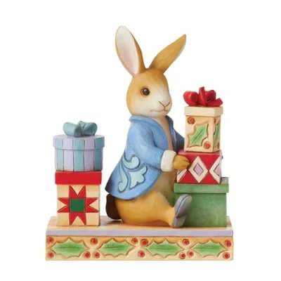 Image de Enesco Jim Shore 6010689 Figurine de Peter Rabbit Beatrix Potter Presents of Happiness